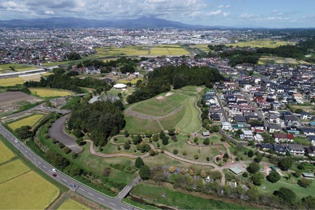 大安場史跡公園の全体の風景